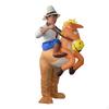 Inflatable Costume Clothes Riding A Horse for Cosplay Halloween