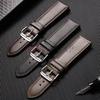 Oil Wax Leather Strap 18mm 19mm 20mm 21mm 22mmBusiness Watch Band Waterproof Bracelet Soft Sport Comfortable Universal Wristband