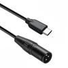 Ipovoq Type C To XLR Converter, USB C To XLR Conversion, USB C To XLR Male Cable with DAC, Unidirectional Transfer, XLR Cable, USB Type C To Canon