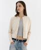 Oioi Collection Plain Round Neck Cardigan [Ivory]