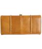 RafiCaro Genuine Leather Long Wallet with Large Italian Leather Clasp Brown Women's Capacity, Closure,