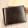 Herren Faux-Leder Geldbörse Große Kapazität Bi-Fold Kurze Geldbörse Vintage Minimalistisch Business Casual Kreditkartenhalter Fronttaschen-Geldbörse