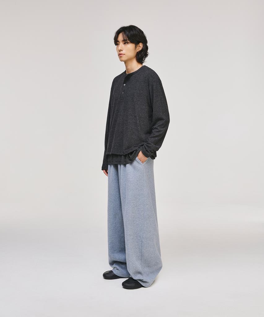 SIGNATURE Wide Polar Fleece Training Pants [Gray]