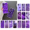 Handyhülle für iPhone 14 Pro Max 13 12 11 Pro Max Xs Xr X 12mini 7 8 Plus Se Ästhetische lila Hülle Funda