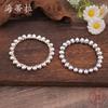 Water Drop-shaped Beaded Environmentally Friendly Alloy Bracelet, Electroplated Gold, Gun Black Combination Elastic Rope Bracelet Female