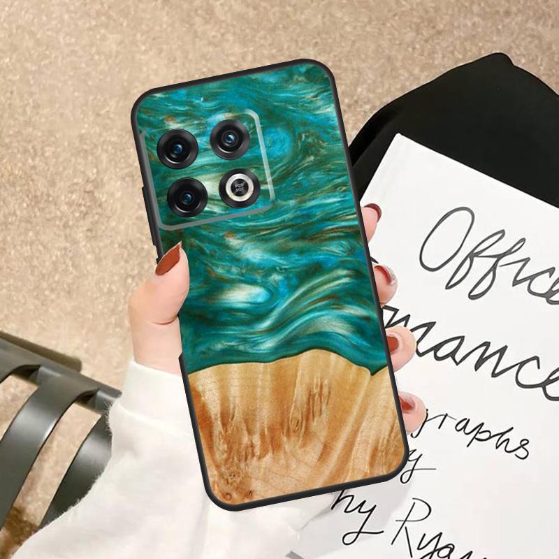 Reise Schutz Holz Harz Hülle Für OnePlus 15 15R 13 13R 13T 12 12R 11 10 Pro 8T 10T Nord 5 CE 2 3 4 Lite N20 N30 Abdeckung