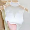 Tricou fără mâneci tricotat de vară pentru femei
