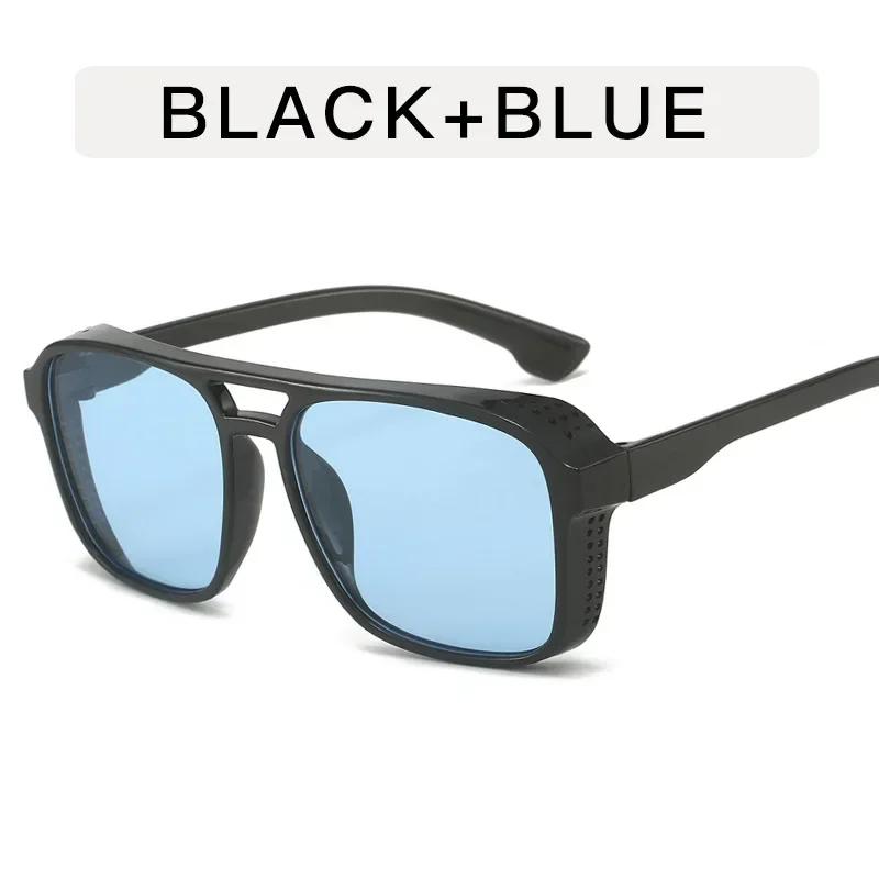 Women'S Fashion New Gradient Color Sunglasses Men'S Classic Square Large Frame Sunglasses Retro Outdoor Driving Sunglasses
