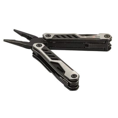 עם נעילה עשה זאת בעצמך מניעת אסונות הרים SWISS+TECH פונקציית כלי רב תכליתי, מתקפל, קמפינג, חוץ, דיג, טיפוס, (14-ב-1)