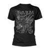 Men's Trivium Screaming Dragon T-shirt Small Black