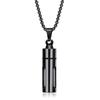 Klarer Röhren-Parfümflaschen-Halsketten-Diffusor-Halsketten-Anhänger Parfümhalskette Zylinderrohr für Gedenkschmuck Geschenk