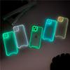 Nachtlampje Lichtgevende Siliconen Zachte Hoes voor IPhone 14 Plus 13 12 11 Pro Max XS XR X 14Pro 13Pro 14Plus Transparante Schokbestendige Achterkant