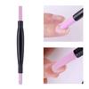 Double Nail Cuticle Remover Pusher Head Quartz Scrubs Stone Pen Stick Grits Manicure Polish Pedicure