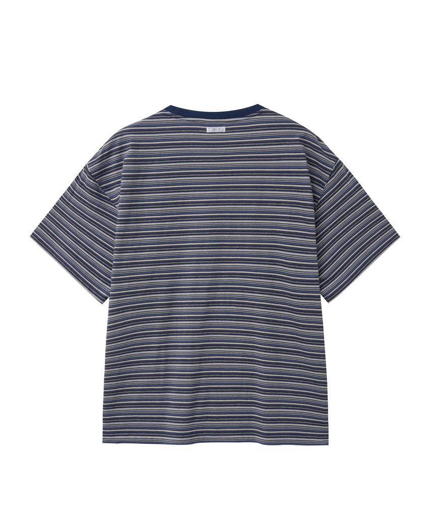 YALE Multi-Stripe T-Shirt_Navy