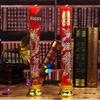 Dragon & Phoenix Windproof Wedding Candles - Romantic Red Smokeless Pair for Festive Celebrations