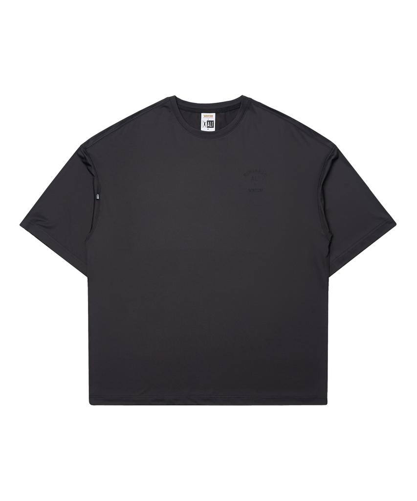 Weideun [Ali] The Greatest Oversized Short Sleeve Charcoal