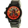 Black Analog All [NIXON] Men's 42?20 Watch, O/S, Black/Sunrise
