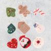 9Pieces Felt Fabric Christmas Pendants Decorative Accessories Xmas Tree Decoration for Window,