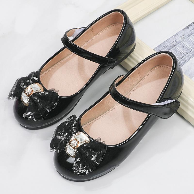 New Little Girls Mary Janes Princess Kids Shoes White Soft Spring Autumn Moccasin Shoes Children Performance Flats for Wedding