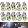HooMoo 3014SMD 1156 S25 BA15S LED Bulbs for 54 SMD Single Universal Ultra Pack of 10 (P21W G18) Cars, Bulbs, Conversion, Bright, 12V/24V, White,