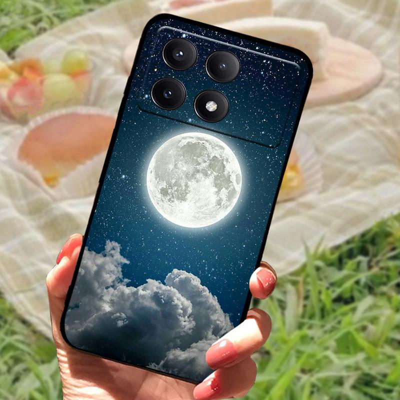 For Xiaomi Poco X6 Case Cover Poco X 6 X6 Pro 5G Silicone Soft Marble Black Bumper Funda Coque for Xiaomi Poco X6 Pro Protective