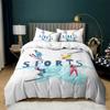 Gymnastics Duvet Cover Cute Girl Ballerina Dancer Bedding Set Microfiber Sport Theme Comforter Cover Twin King For Gymnast Lover