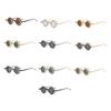 Round Metal Frame Sunglasses Retros Trendy Light weight Sunglasses with Sun Protecting for Outdoor Activity