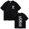 Sängerin Maria Becerra La Nena Schriftzug Kurzarm Harajuku Herren und Damen 2025 Sommer Reine Baumwolle 100% Bedrucktes T-Shirt