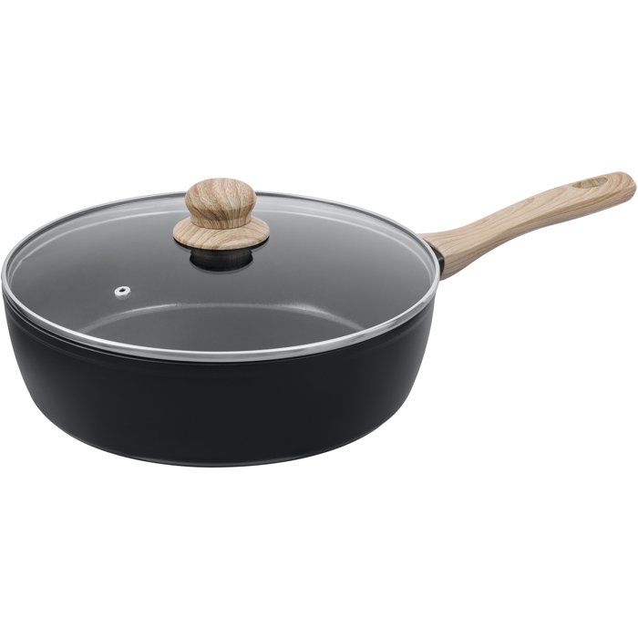 Sauté Pan with Lid - PYREX - Cook & Care - 28 Cm - Non-stick - Induction - PFAS-free
