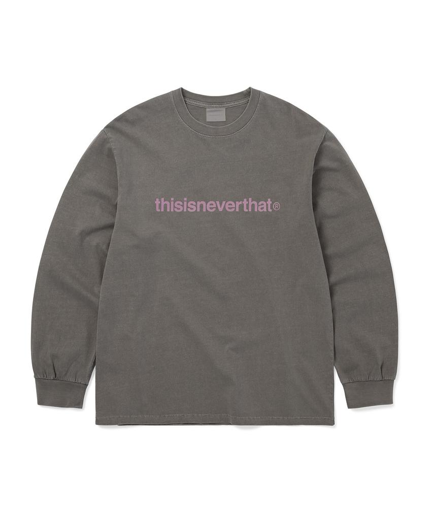 THISISNEVERTHAT T-Logo L/S Tee Dark Gray