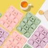 Ice Mold Silicone Food Grade BPA-Free Flexible Non-Stick Candy Chocolate Cookie Mold 9 Grids Heart Pattern Baking Mold