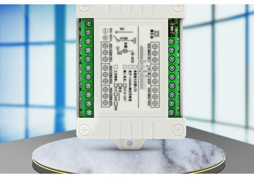 12V/24V 6-Channel Remote Switch for Lighting, Access Control, Barrier Gates, Motor Control