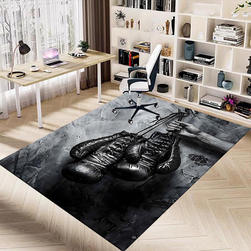 1PC boxing gloves Extra Large Non-Slip Floor carpet, Office, family, bedroom, Studio - Large Area RugJ0377