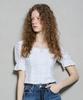 BUCKAROO Women'S Linen Bustier Blouse Off White