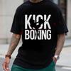 Kickboxing Karate Korean Taekwondo Kung Fu Men's T-shirt Moto Summer Cotton Short Sleeved Casua