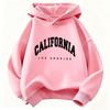 California Los Angeles Letter Printed Sweatshirt Kids Cat Children's Hoodie Fashion Casual Hoodies for Boys Girls