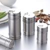 Sticlă Sare Zahăr Capac Rotativ Multifuncțional Oțel Inoxidabil 1 Buc Bucătărie Gadgeturi Condiment Piper Solniță Borcan Condimente Cutie Condimente