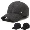 Hat Men'S Baseball Cap Simple Fashion Cap Middle-Aged And Elderly Men'S Outdoor Leisure Warm Ear Hat