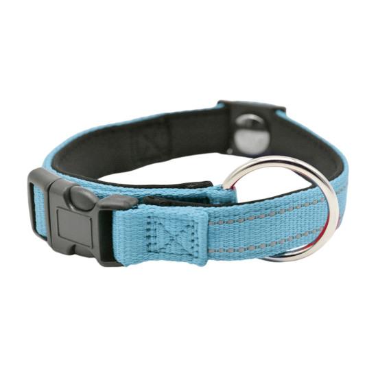 Magnetic Dog Collar Pet Collar with Reflective Dot Strips Adjustable Breathable Collar for Night