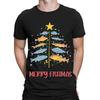 Merry Fishmas Xmas Tree Fish Fishing Funny Fisherunisex Unisexs Tshirts Top Ta126