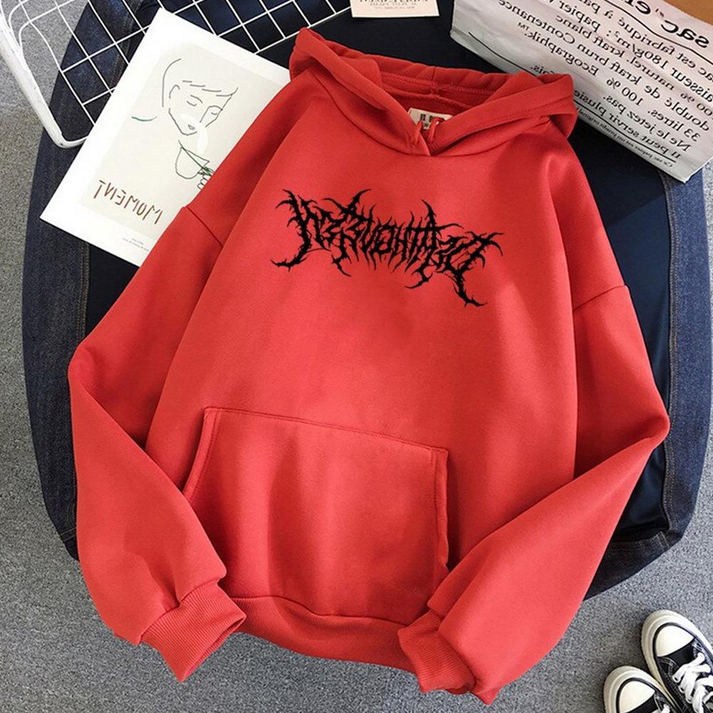 Korean version autumn and winter loose letter hooded fleece sweater wholesale for men and women