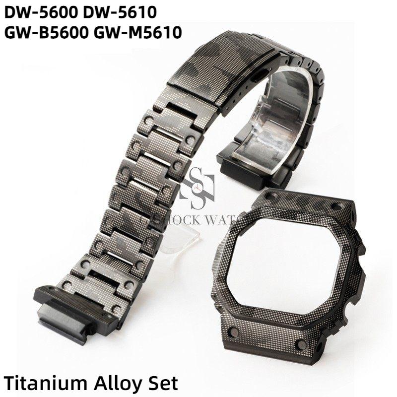 Ultralight Titanium Alloy Case+strap Kit For Casio GA2100 GA2110 DW5600/5610 GA-2100 DW-5600 GA-B2100 Metal Bezel Watch Band