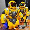 Rotating Stunt Robot Toy with Lights and Music for Kids