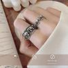 Vintage Thai Silver Elephant Open Ring: Durable, Unique, Adjustable Design for Women.