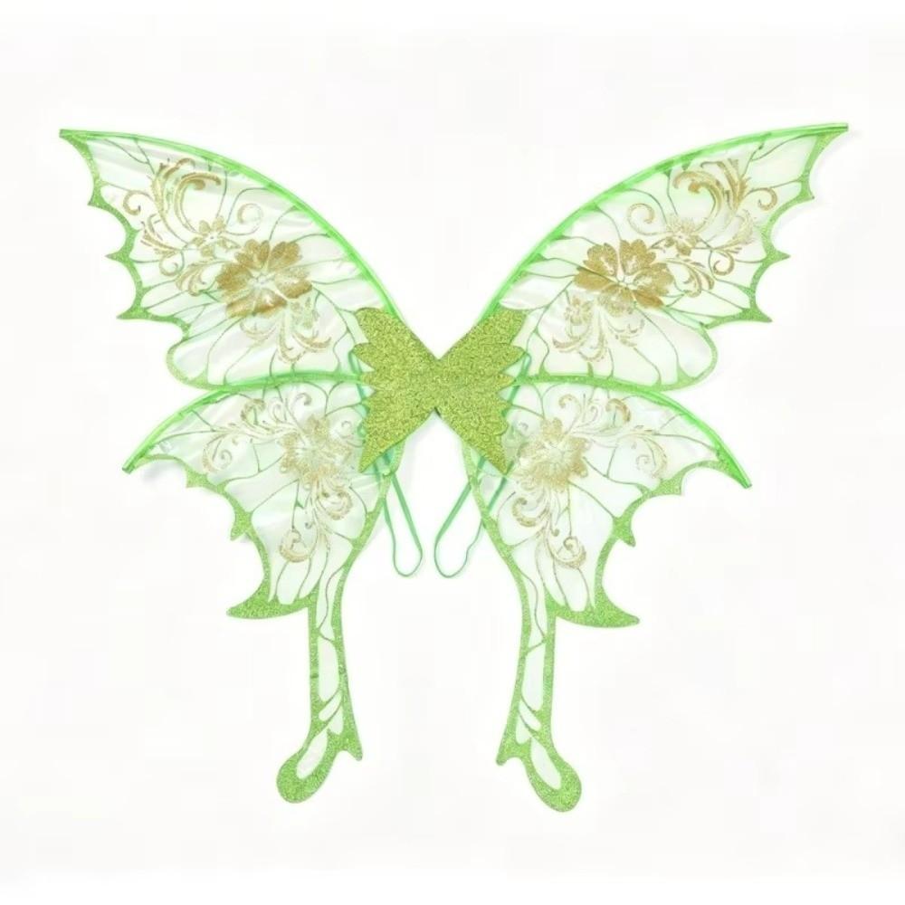 Sparkling Organza Butterfly Wings Semi-Transparent Mesh Cosplay Wings  Cosplay Performance
