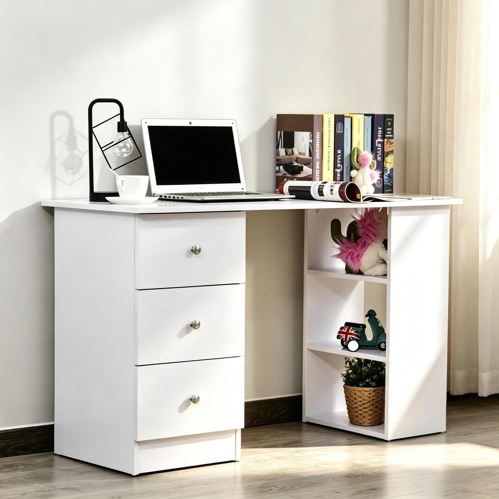 Practical Work Table, Modern Desk, Elegant Computer Desk, Versatile Work Space (only with computer desk)