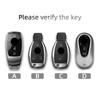 For Mercedes Benz CLE GLC EQS EQE C E S Class W206 W214 W223 C236 X254 Leather Car Key Fob Ring Chain Cover Case Accessories