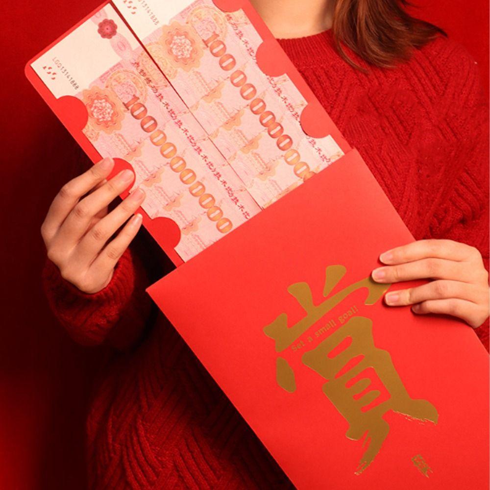 Traditional Red Envelopes Super Large Lucky Money Bag Money Packaging Bags Chinese New Year