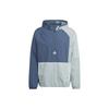 SS23 Loose-Fit Colorblock Hooded Jacket Men Tops Blue HZ9707