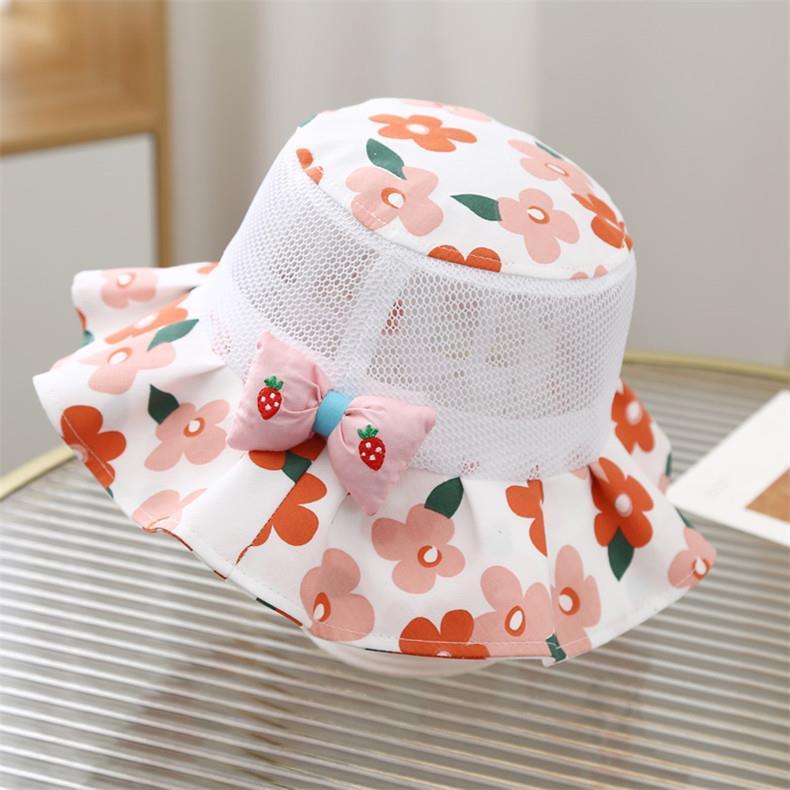 Children's Sunscreen Hat Boys' Sunshade Thin Edition UV Protection Summer Baby Girls' Fisherman's Hat Mesh Sunscreen Hat